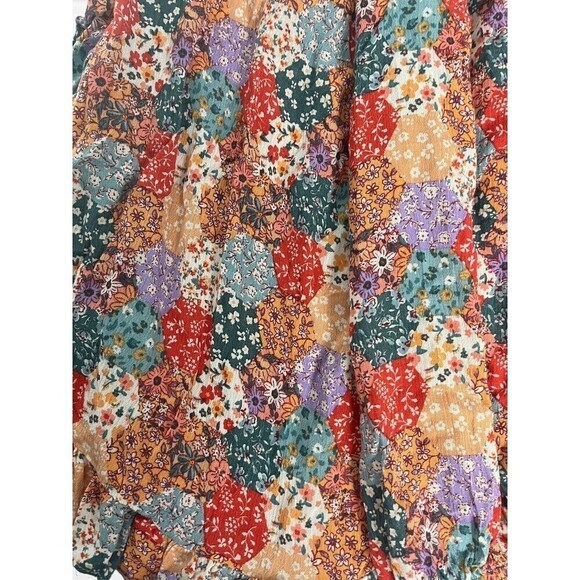 Willow + Root Women's X-large Long Sleeve Blouse Off the Shoulder Boho‎ Floral - Picture 8 of 9